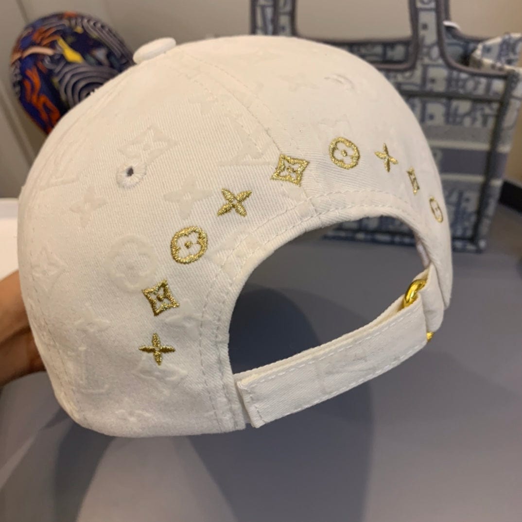 Tunde Store Louis Vuitton White Gold Monogram Cap