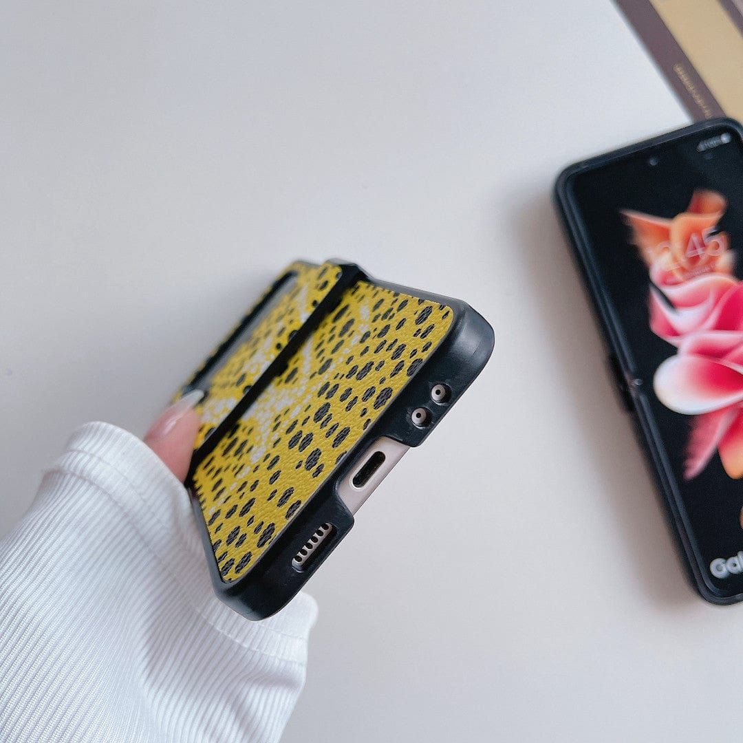 Tunde Store Louis Vuitton Z Flip Phone Case with Bubble Pattern and Strap Holder | Artistic Style