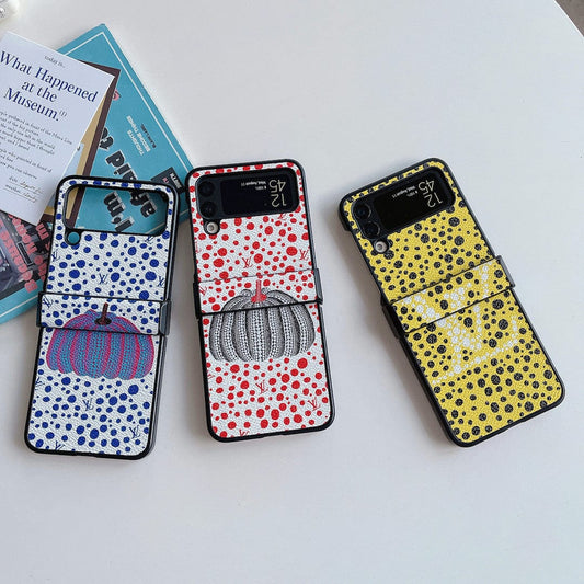 Tunde Store Louis Vuitton Z Flip Phone Case with Bubble Pattern and Strap Holder | Artistic Style
