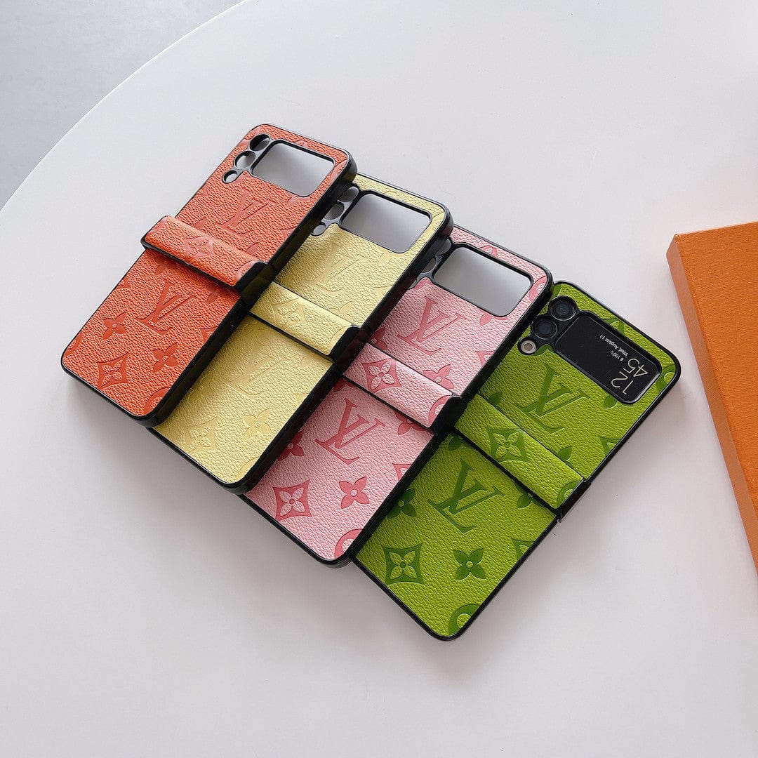 Tunde Store Louis Vuitton Z Flip Phone Case with Finger Strap | Stylish Grip