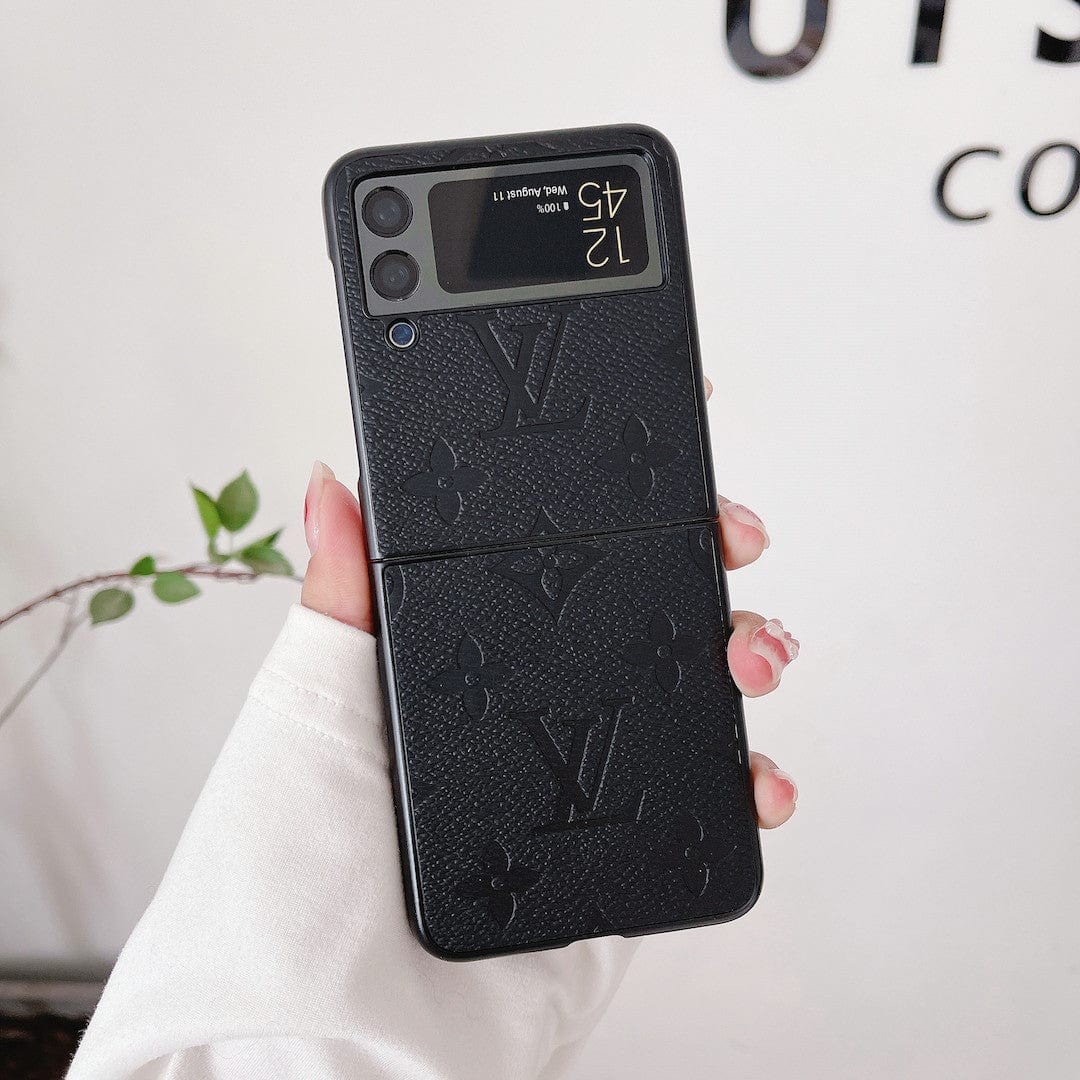 Tunde Store Louis Vuitton Z Flip Phone Cases | Luxurious Craftsmanship with Black Frame