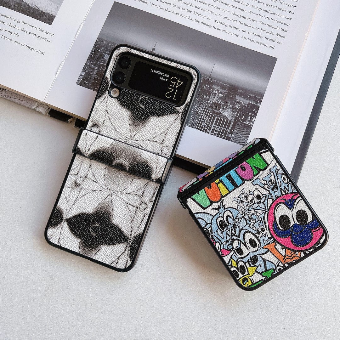 Tunde Store Louis Vuitton Z Flip Phone Cases with Finger Strap | Unique Artistic Styles
