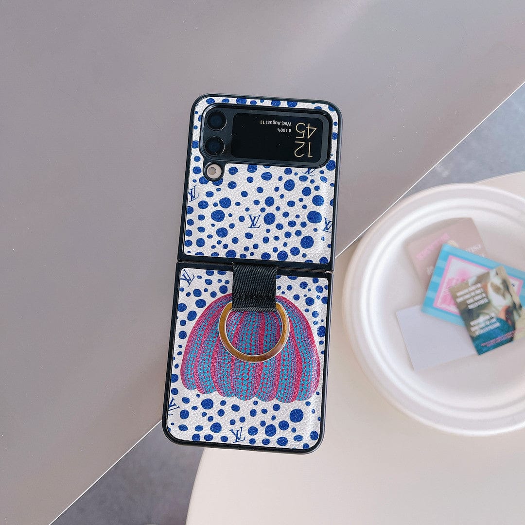 Tunde Store Louis Vuitton Z FlipPhone Case with Bubble Pattern and Ring Holder | Artistic Style