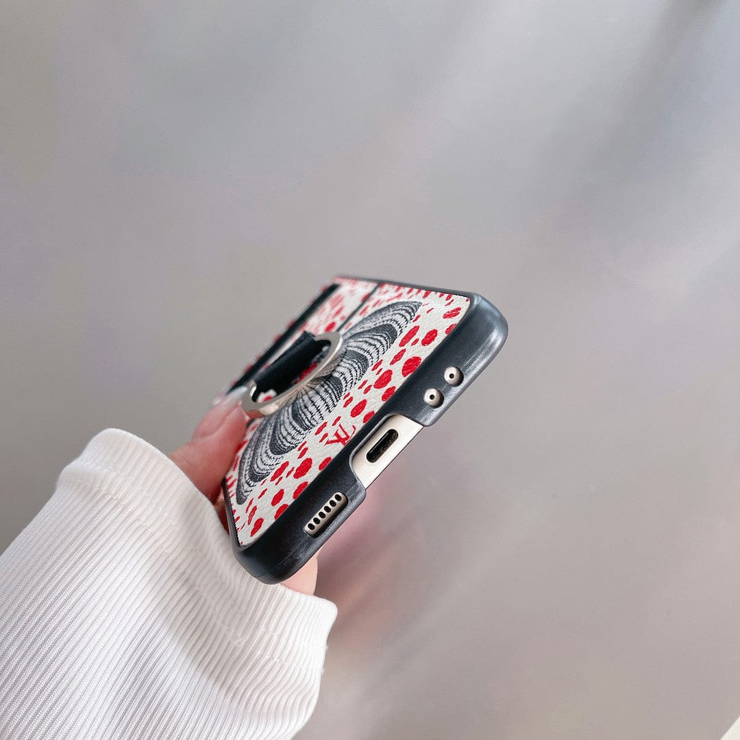 Tunde Store Louis Vuitton Z FlipPhone Case with Bubble Pattern and Ring Holder | Artistic Style