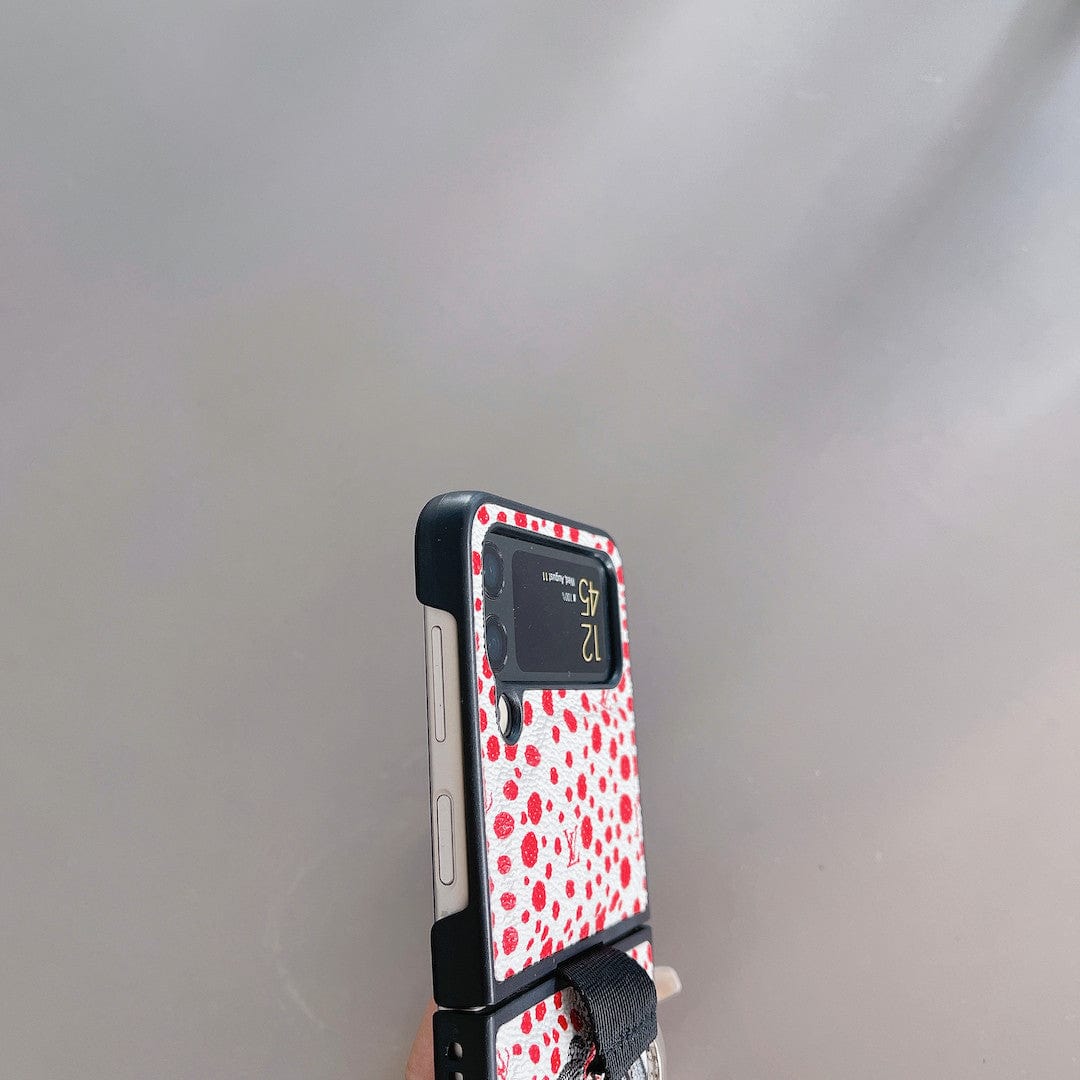 Tunde Store Louis Vuitton Z FlipPhone Case with Bubble Pattern and Ring Holder | Artistic Style