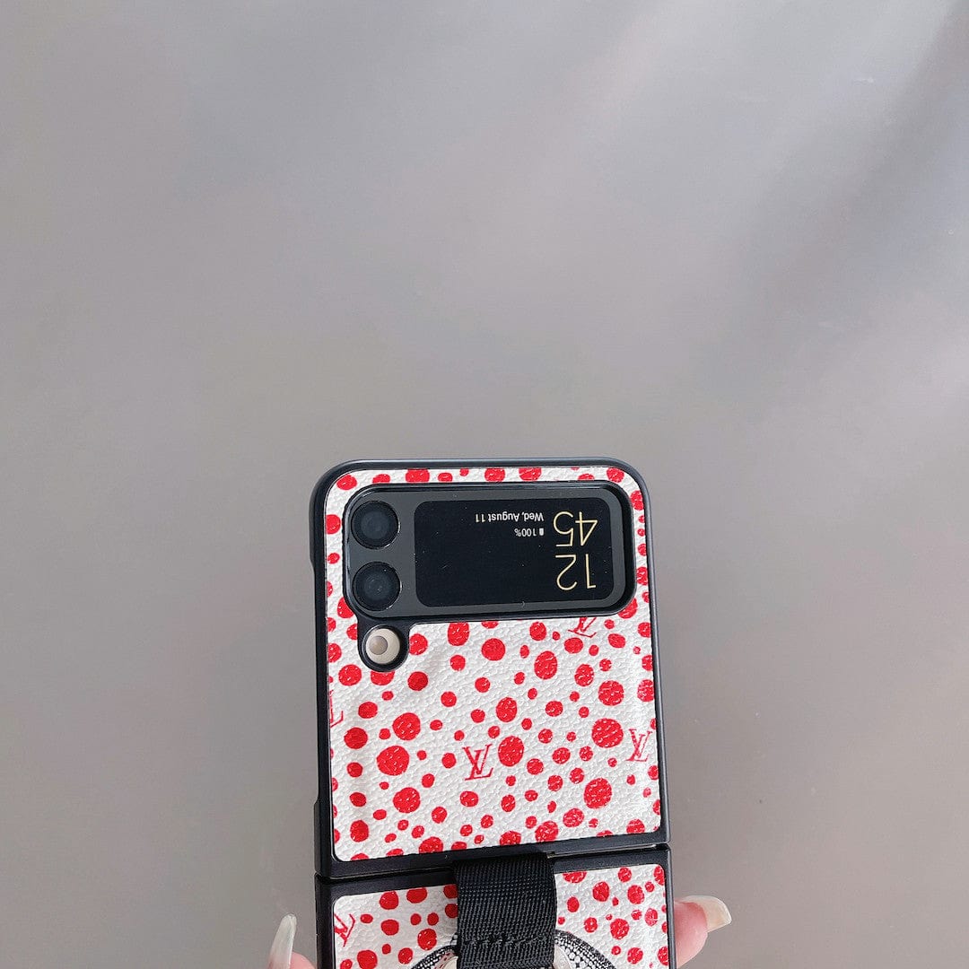Tunde Store Louis Vuitton Z FlipPhone Case with Bubble Pattern and Ring Holder | Artistic Style