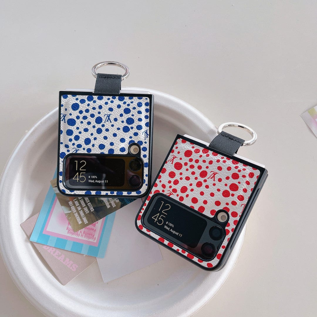 Tunde Store Louis Vuitton Z FlipPhone Case with Bubble Pattern and Ring Holder | Artistic Style