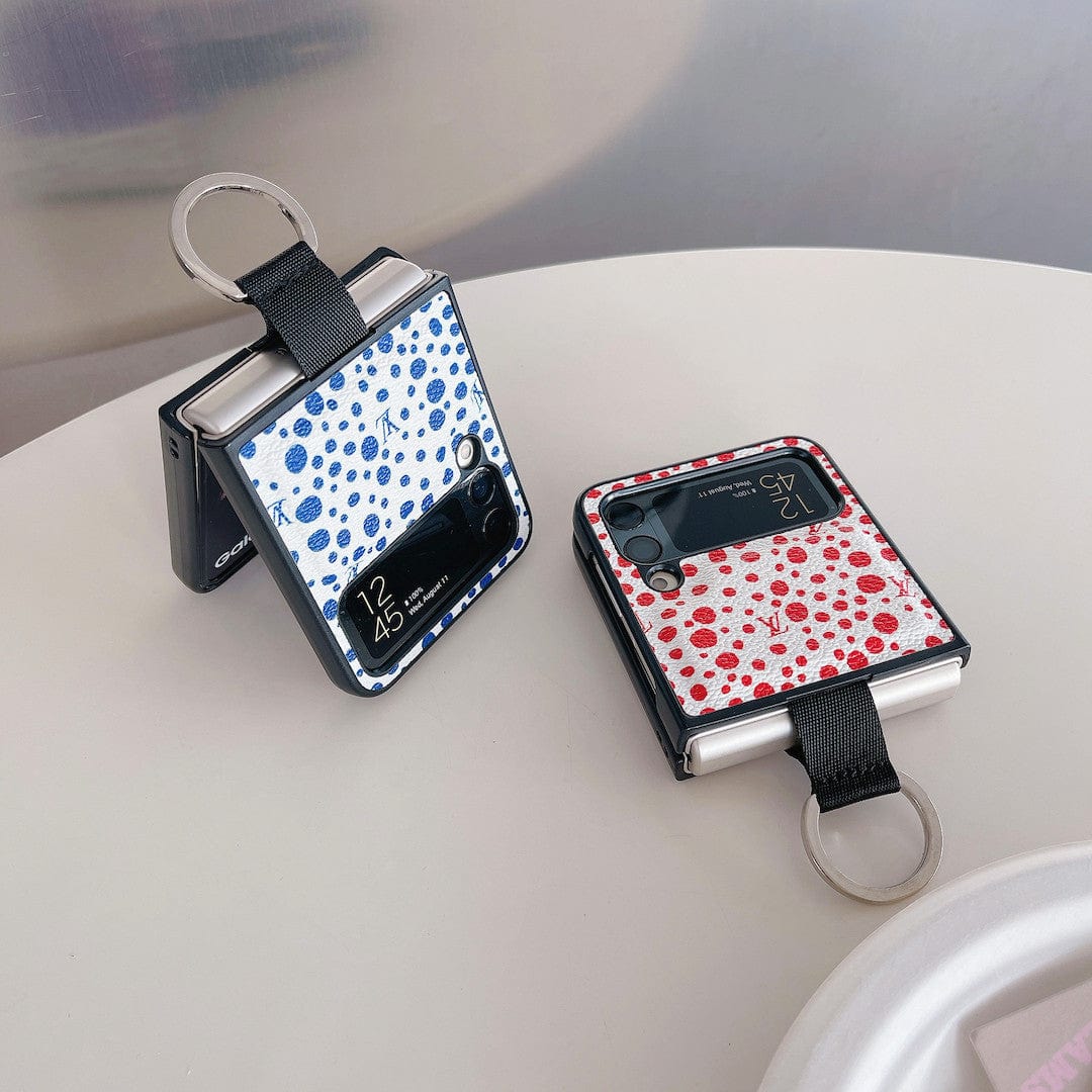 Tunde Store Louis Vuitton Z FlipPhone Case with Bubble Pattern and Ring Holder | Artistic Style
