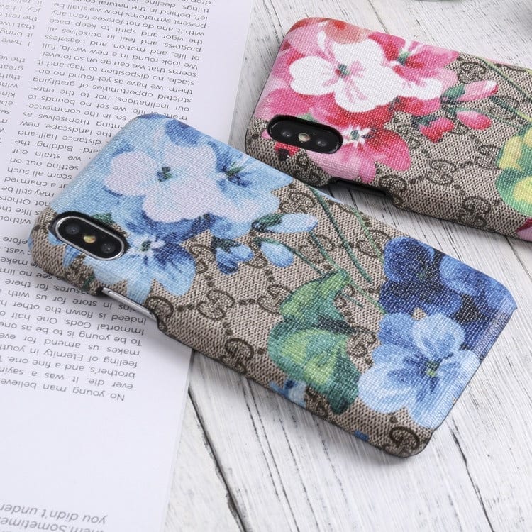 Tunde Store Luxurious Gucci Blooms Leather Phone Case Cover For Huawei