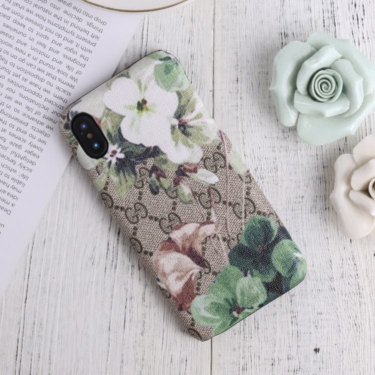 Tunde Store Luxurious Gucci Blooms Leather Phone Case Cover For Huawei