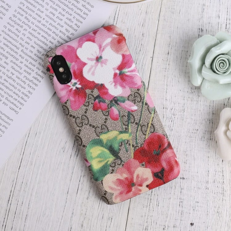 Tunde Store Luxurious Gucci Blooms Leather Phone Case Cover For Huawei