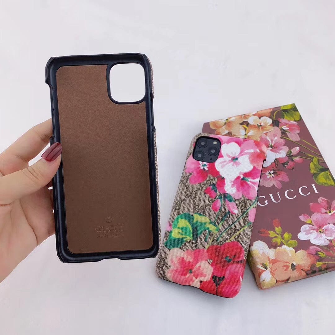 Tunde Store Luxurious Gucci Blooms Leather Phone Case Cover For Huawei