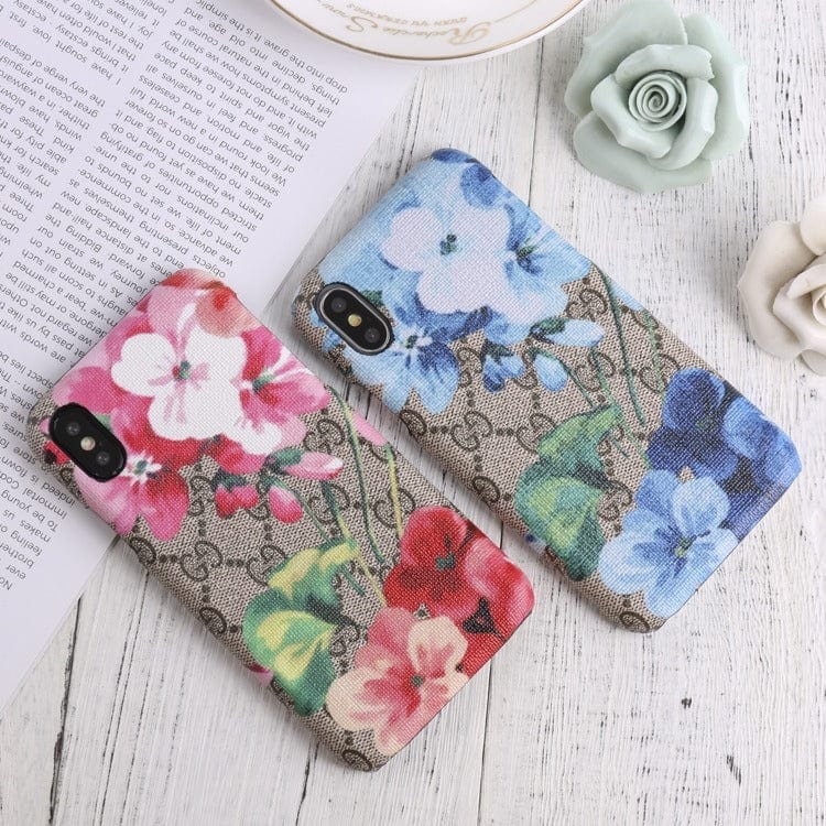 Tunde Store Luxurious Gucci Blooms Leather Phone Case Cover For Huawei