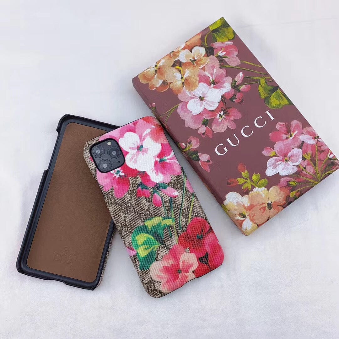 Tunde Store Luxurious Gucci Blooms Leather Phone Case Cover For Huawei