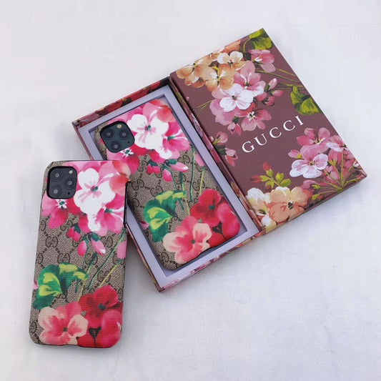 Tunde Store Luxurious Gucci Blooms Leather Phone Case Cover For Huawei