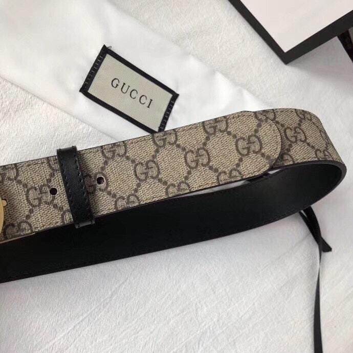 Tunde Store Luxurious Gucci Leather Belt - Interlocking Gucci Buckle