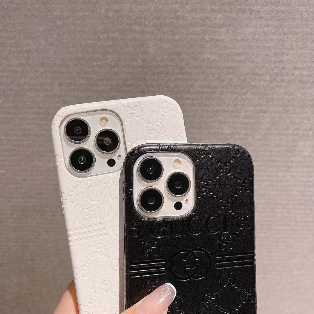Tunde Store Luxurious Gucci Leather Case for iPhone 16 | iPhone 15 | iPhone 14