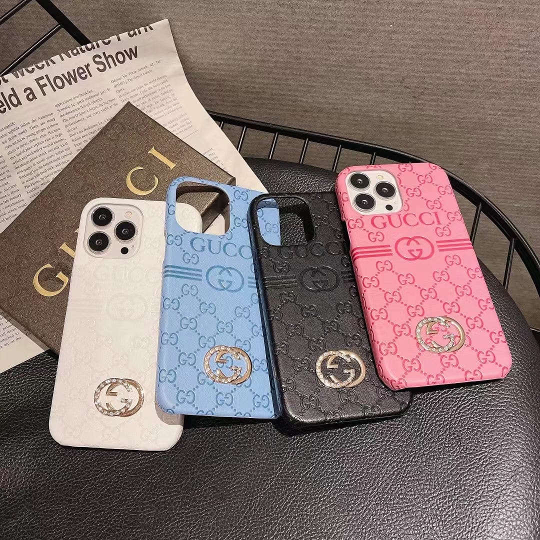 Tunde Store Luxurious Gucci Leather Case for iPhone 16 | iPhone 15 | iPhone 14