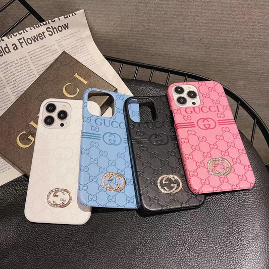 Tunde Store Luxurious Gucci Leather Case for iPhone 16 | iPhone 15 | iPhone 14