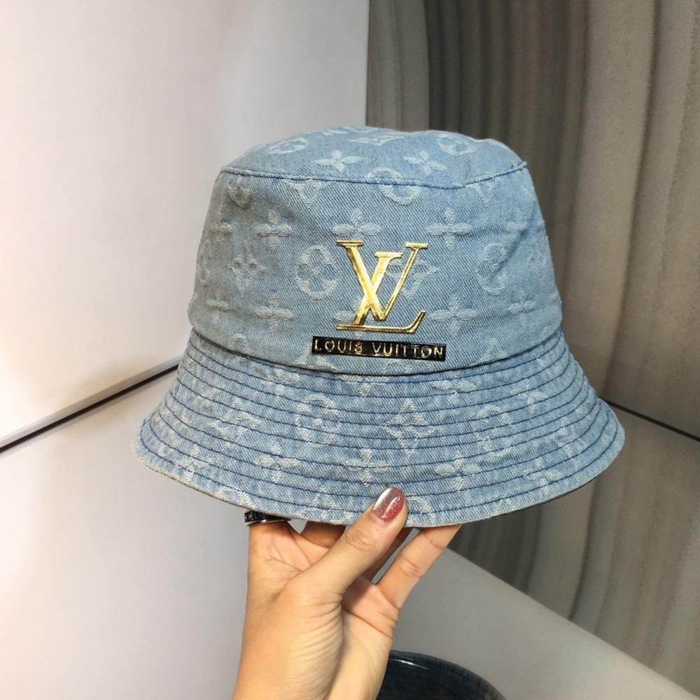 Tunde Store Luxurious Louis Vuitton Denim Bucket Hat