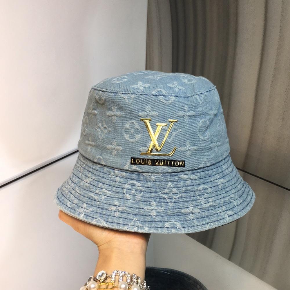 Tunde Store Luxurious Louis Vuitton Denim Bucket Hat