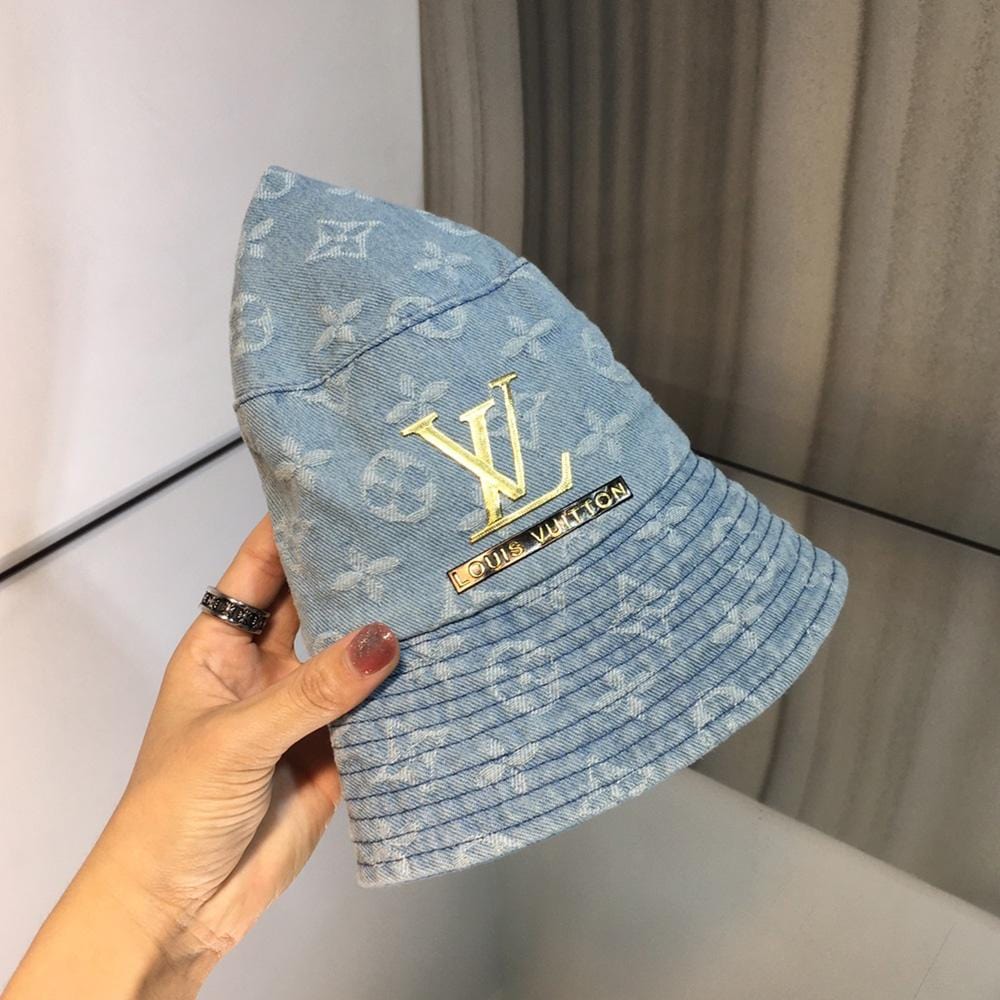 Tunde Store Luxurious Louis Vuitton Denim Bucket Hat