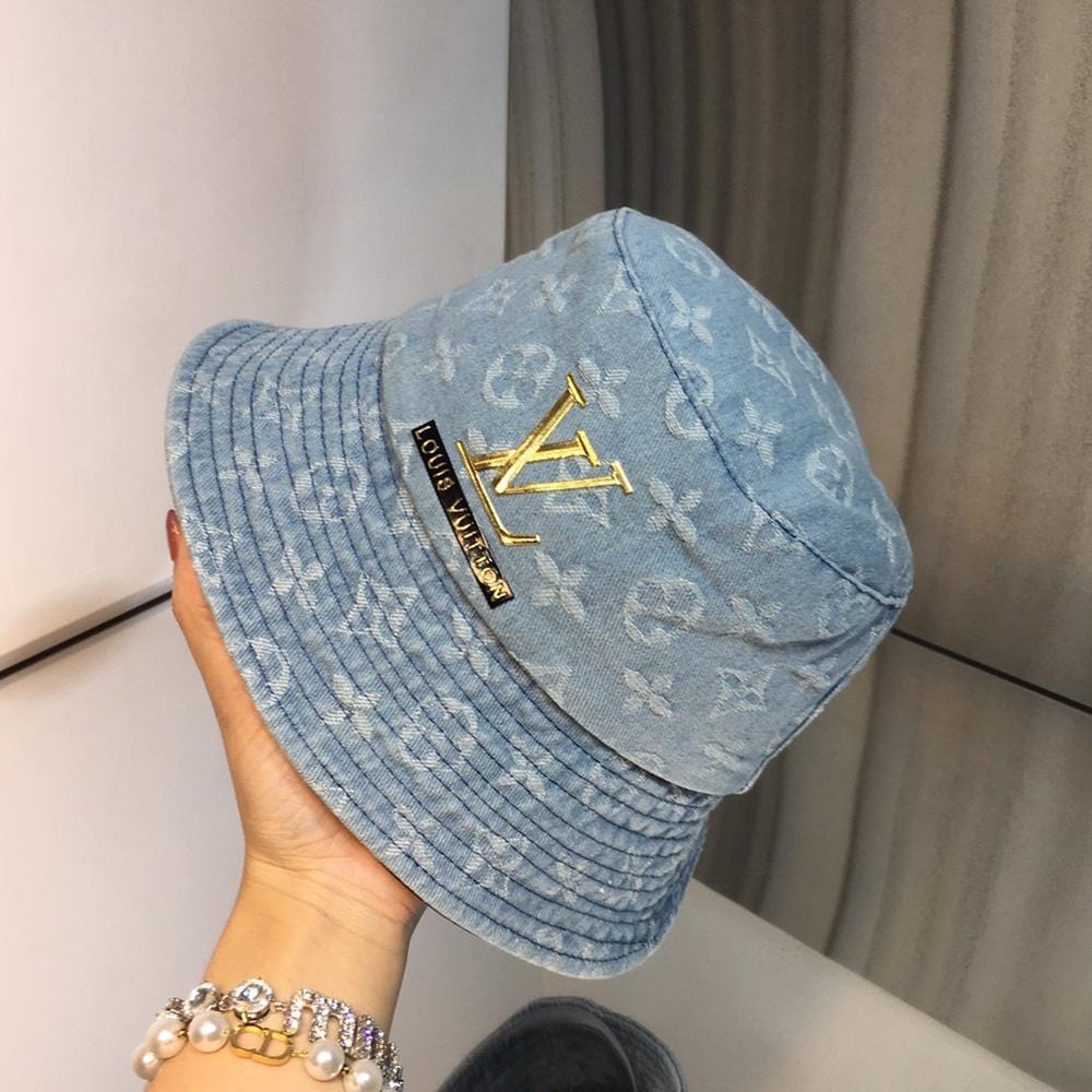 Tunde Store Luxurious Louis Vuitton Denim Bucket Hat