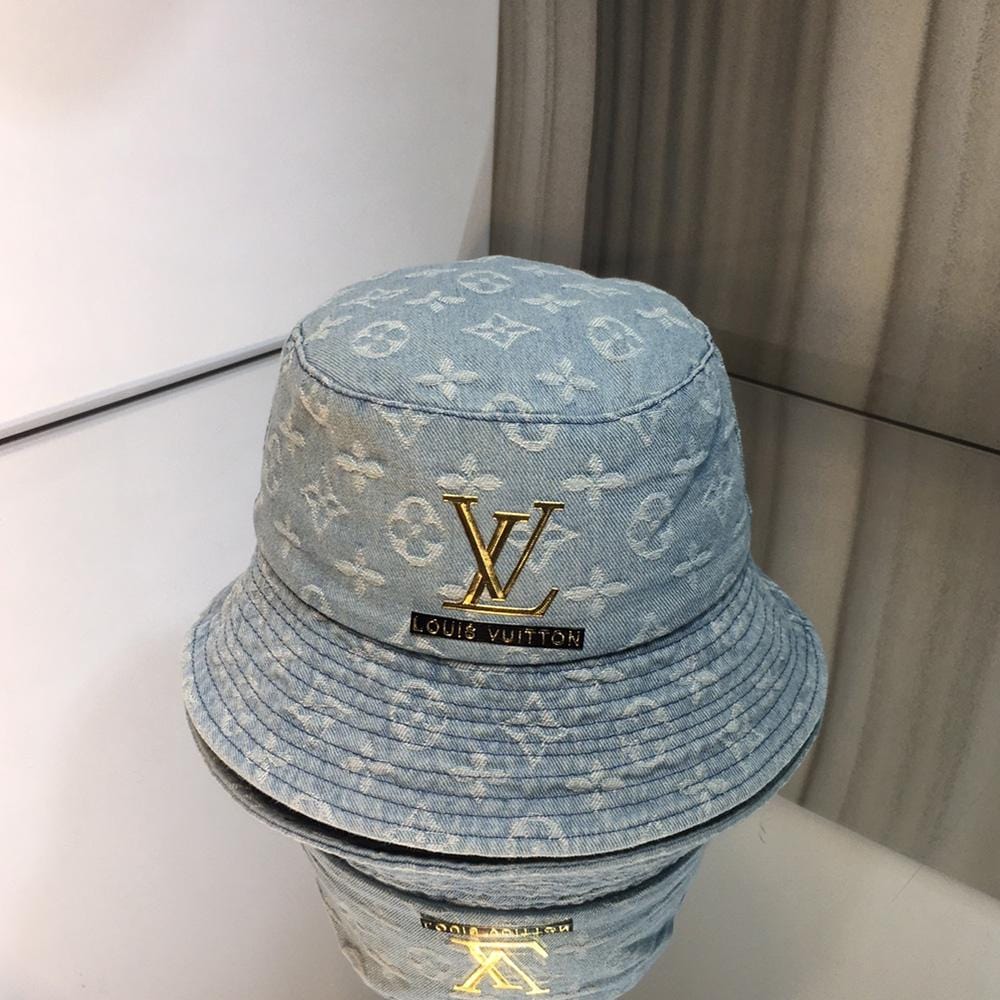 Tunde Store Luxurious Louis Vuitton Denim Bucket Hat