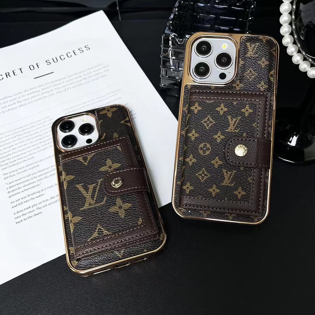 Tunde Store Luxurious Louis Vuitton iPhone Case | LV Pocket Wallet Phone Case