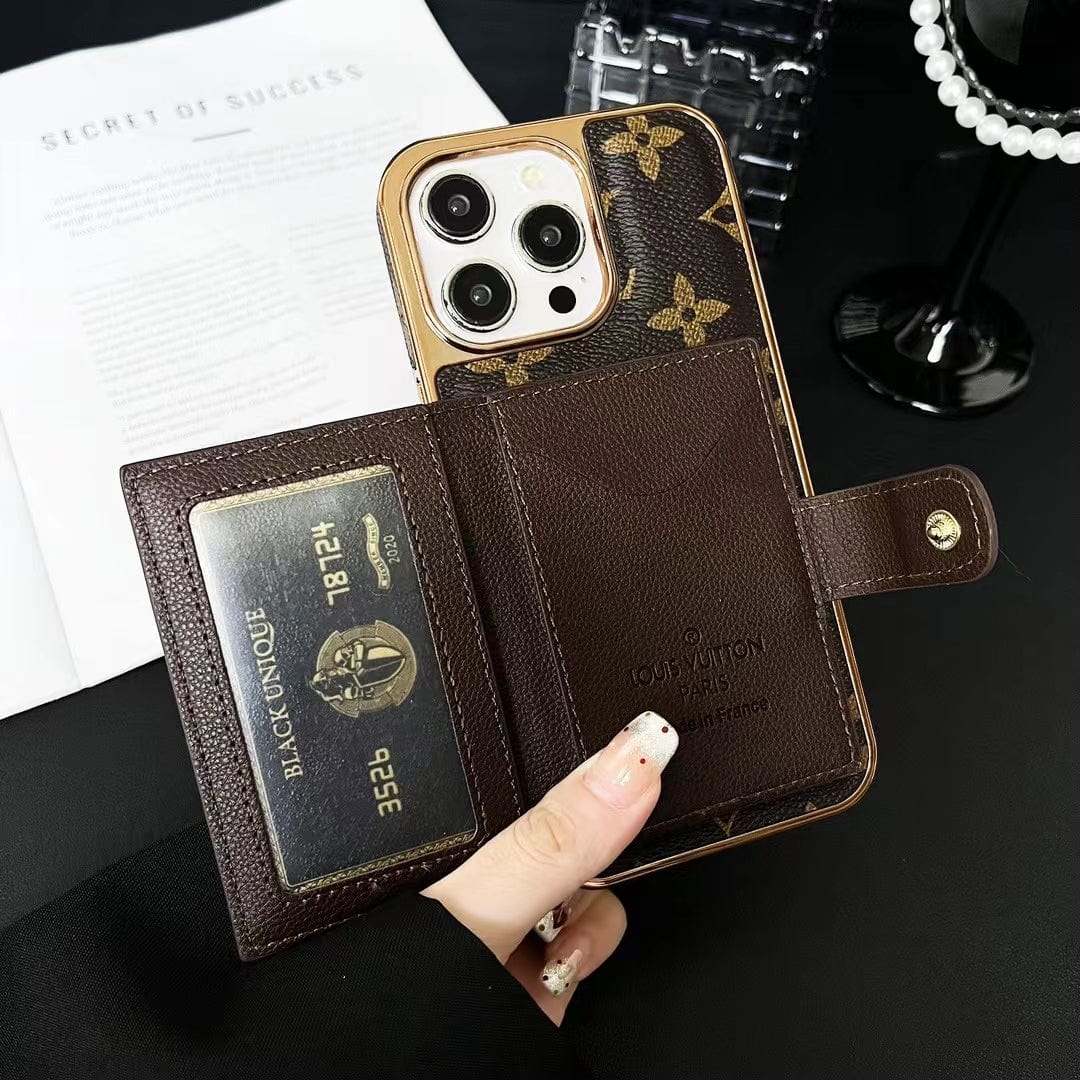 Tunde Store Luxurious Louis Vuitton iPhone Case | LV Pocket Wallet Phone Case