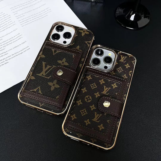 Tunde Store Luxurious Louis Vuitton iPhone Case | LV Pocket Wallet Phone Case