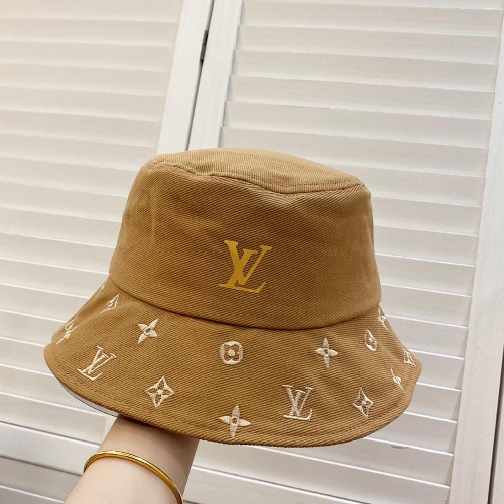 Tunde Store Luxurious Louis Vuitton Mustard Bucket Hat