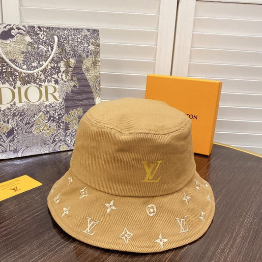 Tunde Store Luxurious Louis Vuitton Mustard Bucket Hat