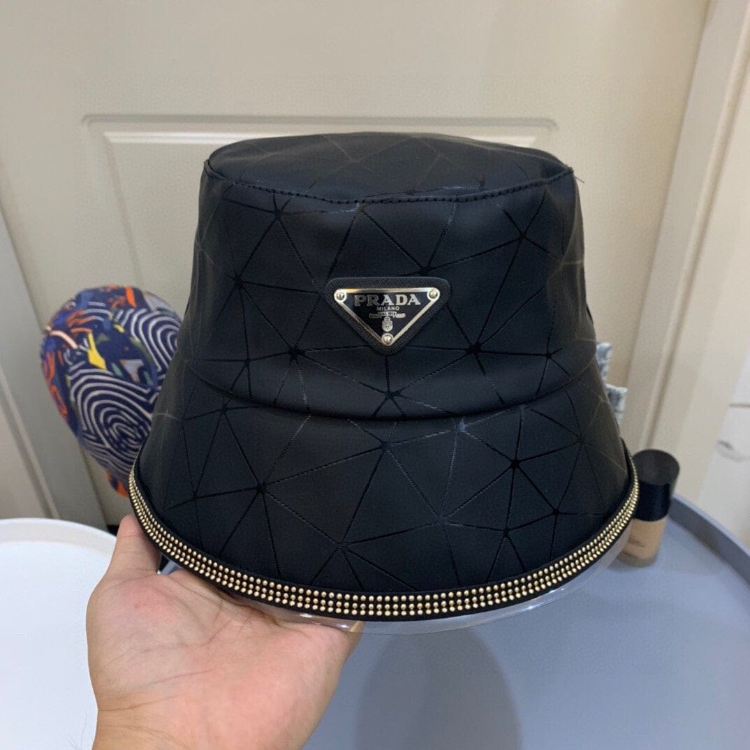 Tunde Store Luxurious Prada Black Bucket Hat