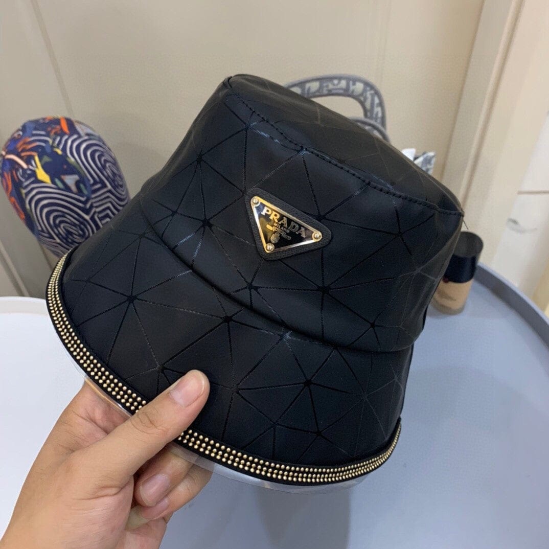Tunde Store Luxurious Prada Black Bucket Hat