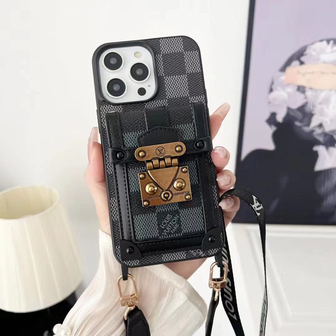 Tunde Store Luxury and Protection iPhone 15 Case with Hand Strap