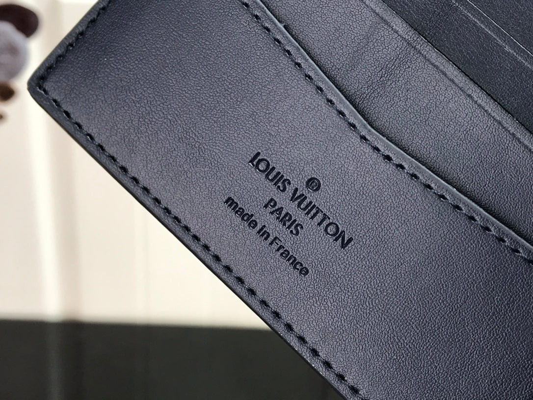 Tunde Store Luxury Blue Monogram Bifold Wallet