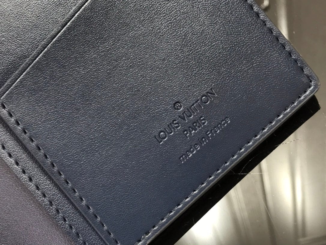 Tunde Store Luxury Blue Monogram Long Wallet