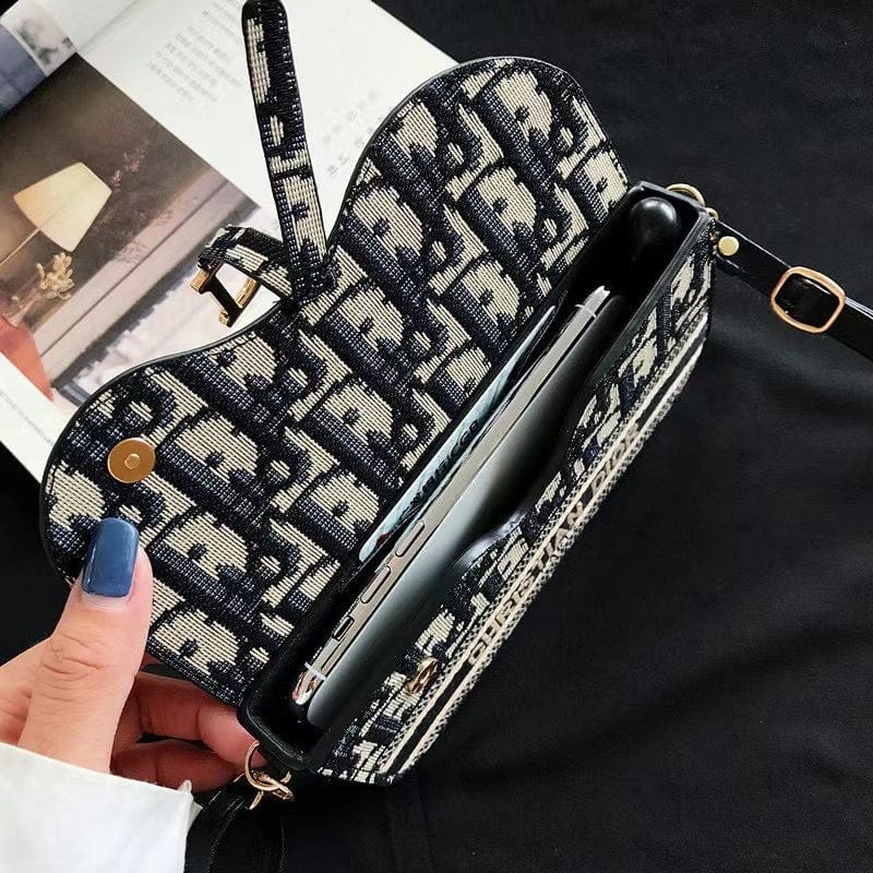 Tunde Store Luxury CD Leather Phone Bag For Mobile Phones