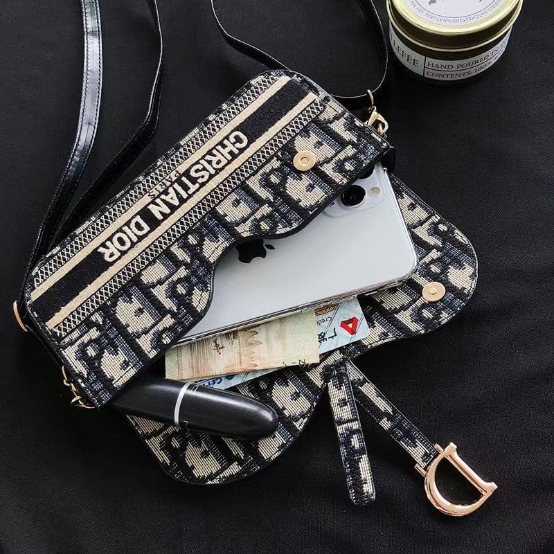 Tunde Store Luxury CD Leather Phone Bag For Mobile Phones