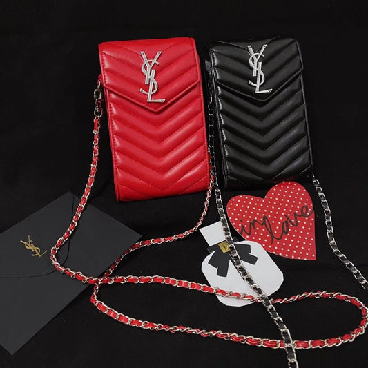 Tunde Store Luxury Ysl Phone Crossbody Bag For All Types Of Mobile Phones