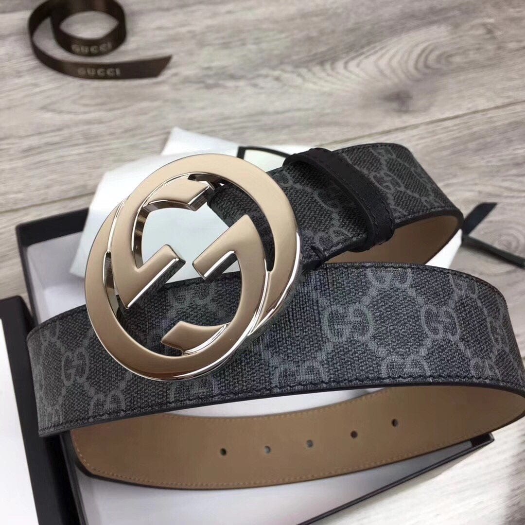 Tunde Store Lxurious Black Gucci Belt SiLouis Vuittoner Finished Logo