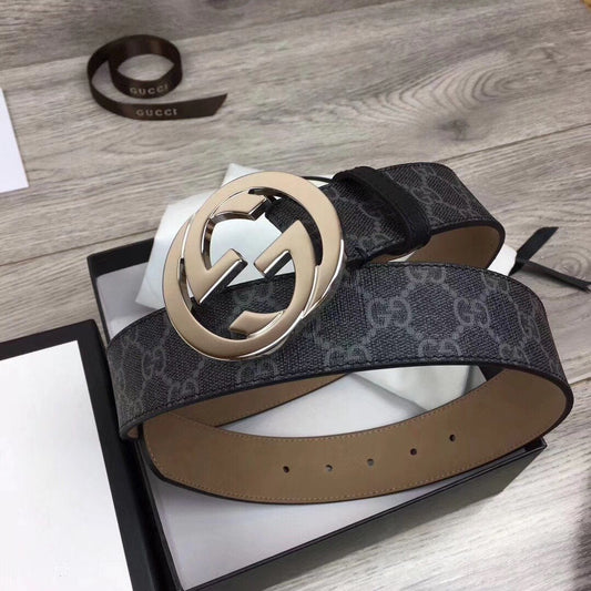 Tunde Store Lxurious Black Gucci Belt SiLouis Vuittoner Finished Logo