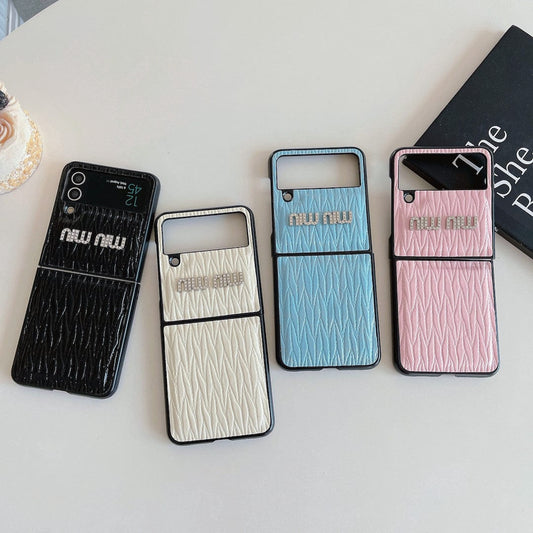 Tunde Store Miu Miu Z Flip/Z Fold Phone Cases | Glamorous Style