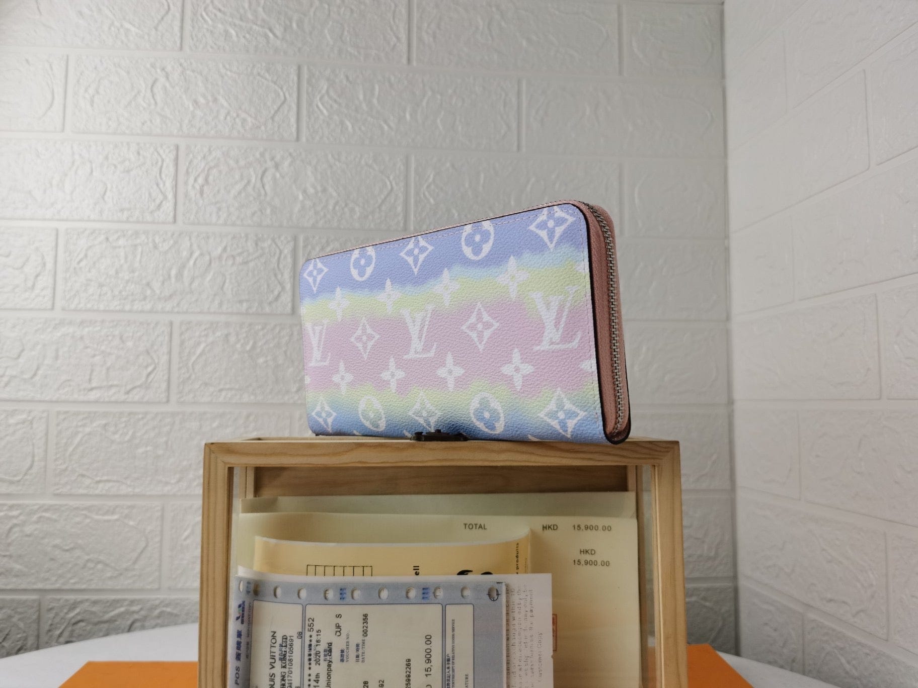 Tunde Store MultiColor Louis Vuitton Leather Zipper Wallet