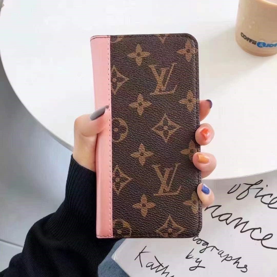 Tunde Store New Leather Louis Vuitton and Gucci Folio Cases for iPhone 15