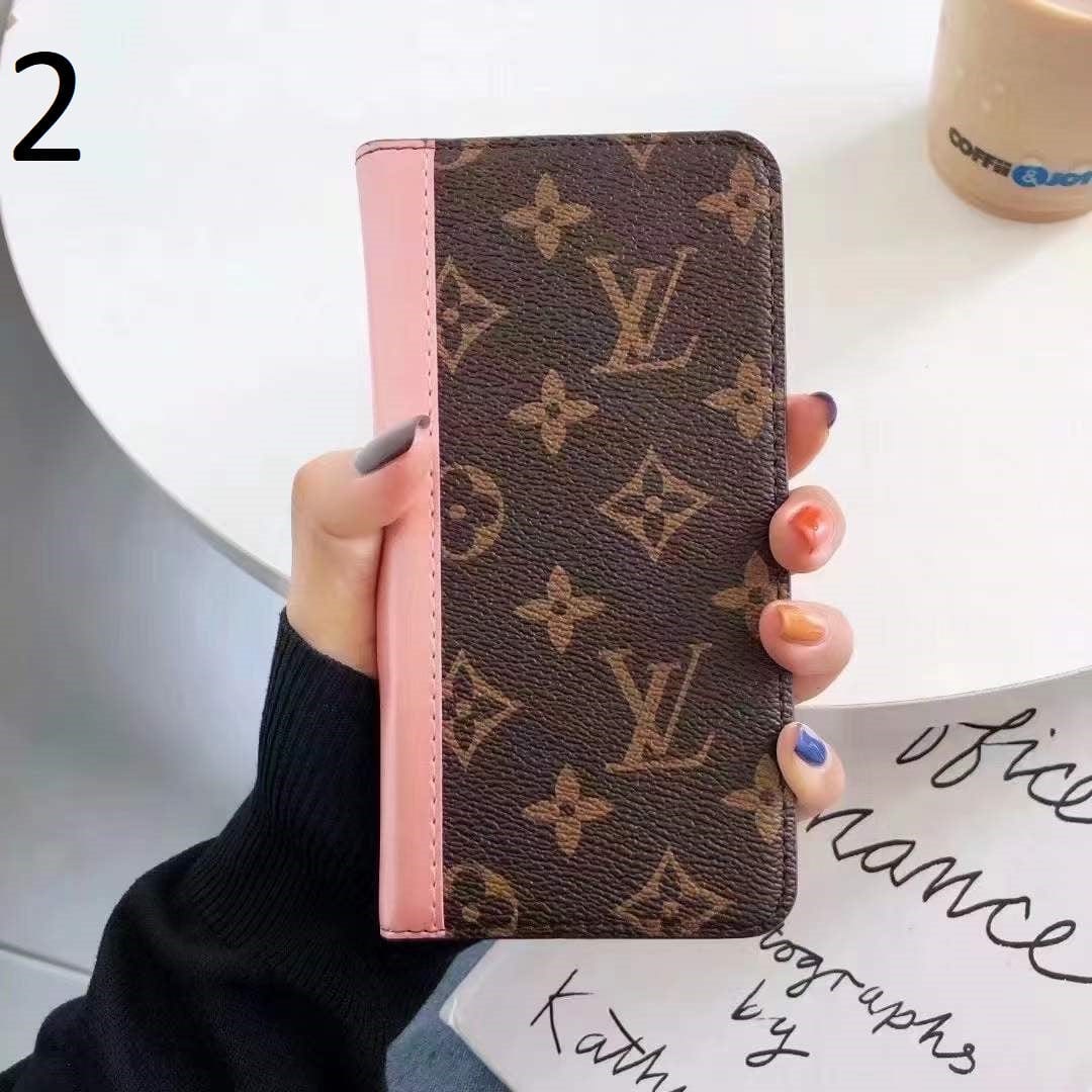 Tunde Store New Leather Louis Vuitton and Gucci Folio Cases for iPhone 15