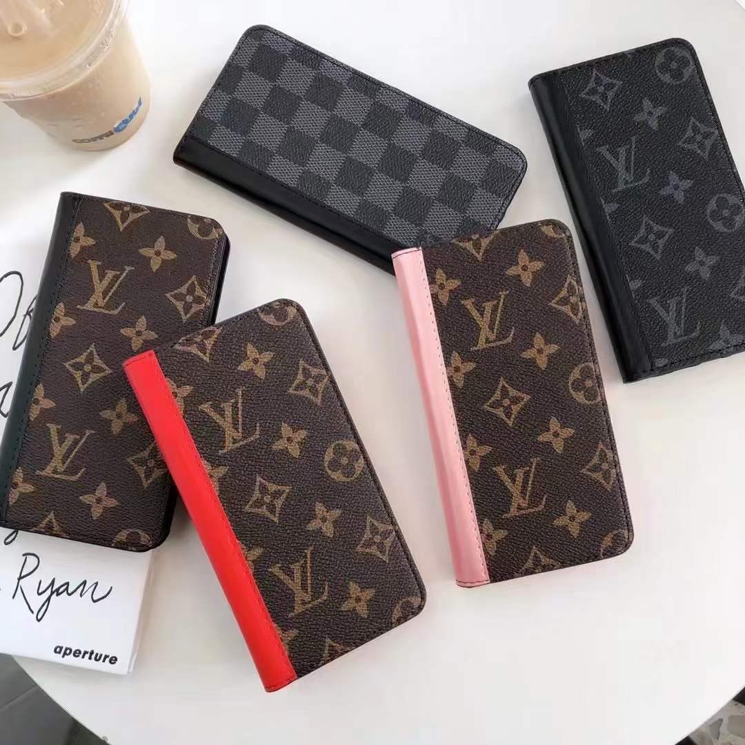 Tunde Store New Leather Louis Vuitton and Gucci Folio Cases for iPhone 15