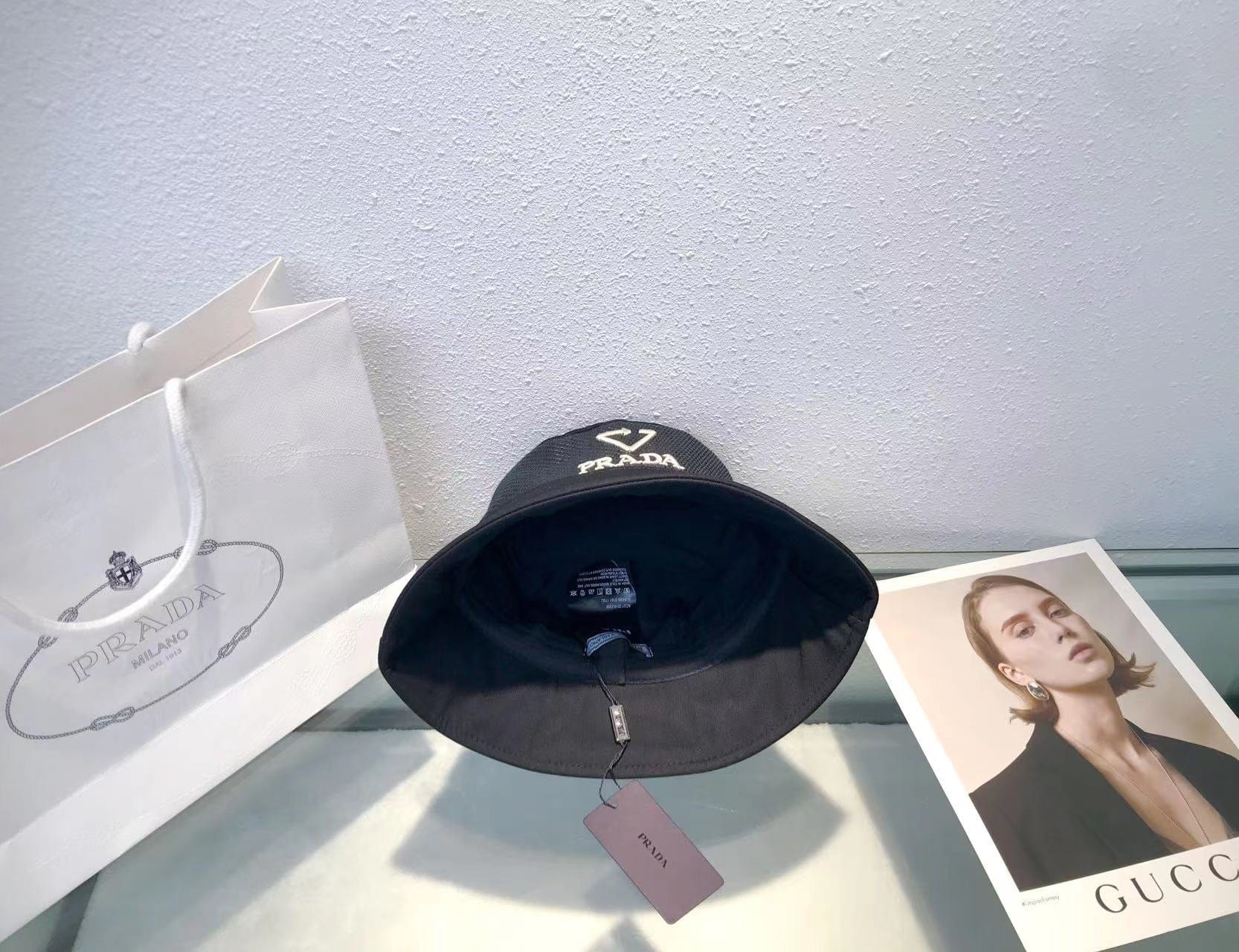 Tunde Store Prada Re-Edition Bucket Hat for Women | Retro Hat for Women