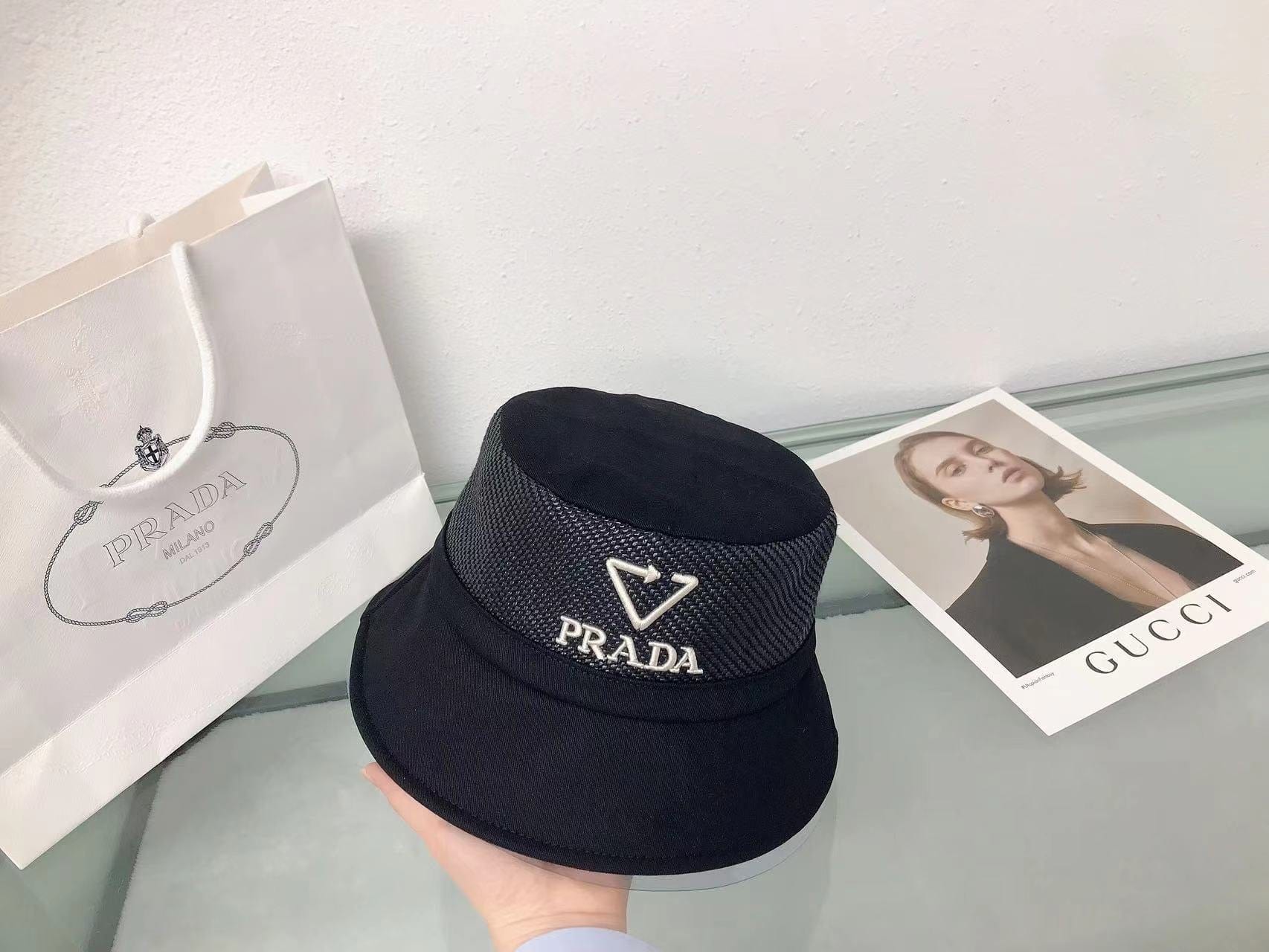 Tunde Store Prada Re-Edition Bucket Hat for Women | Retro Hat for Women